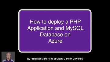HOWTO - Deploy a PHP Application on Azure