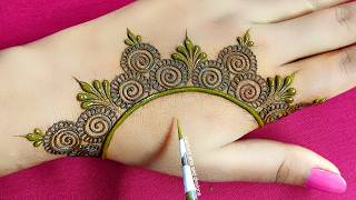 Sawan special stylish mehndi design | Easy back hand mehndi | Simple mehndi | Mehndi design | mehndi