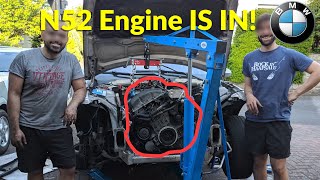 Installing The Rebuilt BMW N52 Engine Into The 325i E90 [N52 Engine Swap PART 7]