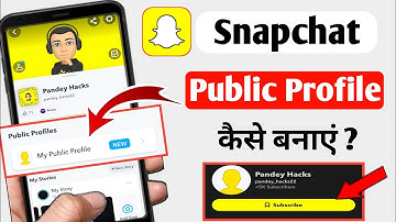 How to Make Public Profile on Snapchat | Create Snapchat public profile Subscribe button