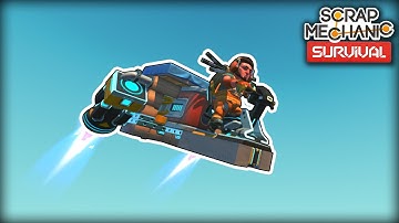 I Finally Built a Flyer For High Speed Exploring! (Scrap Mechanic Survival Ep.38)