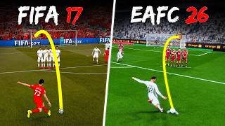 Trent Alexander Arnold Freekick in Every FIFA | FIFA 17 - EAFC 26 |