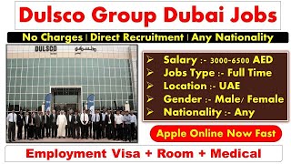 Dulsco Group Hiring Staff Now In Dubai, Abu Dhabi - UAE 2023 jobsindubai2023