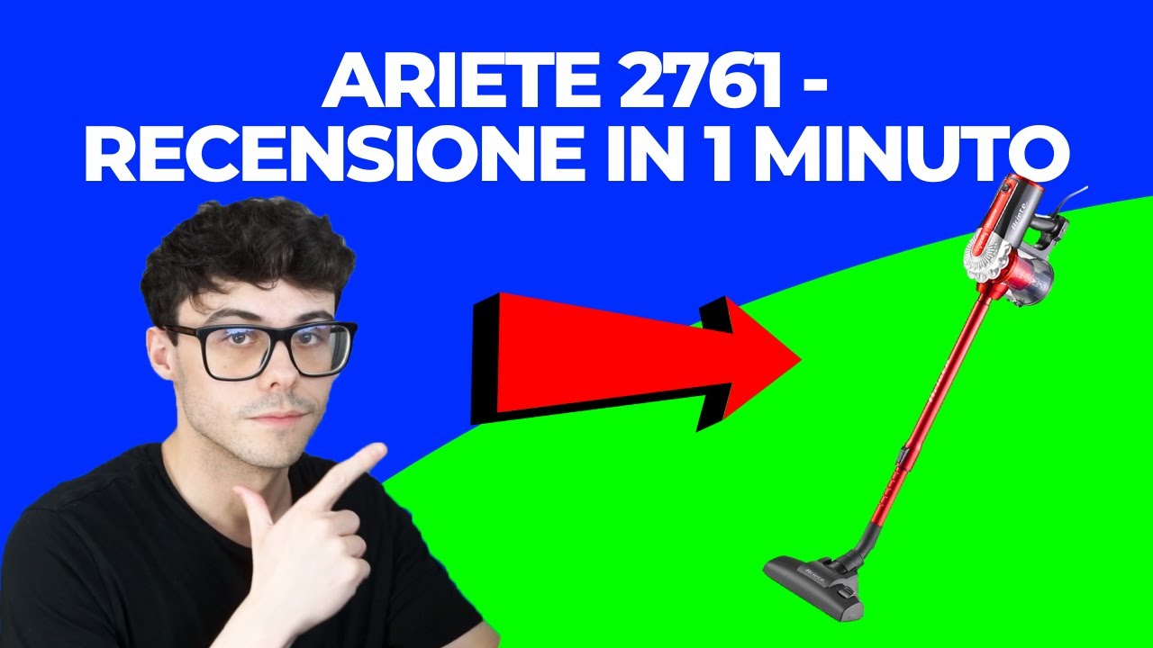 ARIETE 2761 HANDY FORCE SCOPA ELETTRICA ASPIRAPOLVERE CON FILO - RECENSIONE  IN 1 MINUTO 