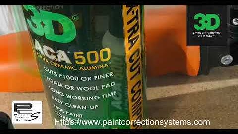 3D ACA 500, ACA 520, White Lamb Whool Pad, Purple Spider Cutting Pad