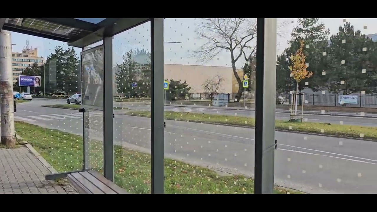 Bratislava Trams 360 pan shot of a Stop on 22/11/25