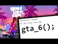 I Made GTA 6 with Notepad... (Yes You Read That Right)