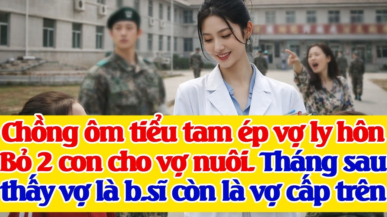 Chồng ôm tiểu tam về ép vợ ly hôn, bỏ 2 con cho vợ nuôi. Lúc thấy vợ là b.sĩ còn là vợ cấp trên ...