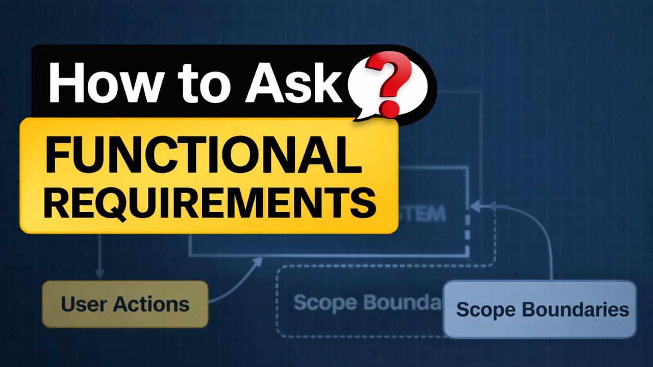 How to Ask Functional Requirements in a System Design Interview - YouTube