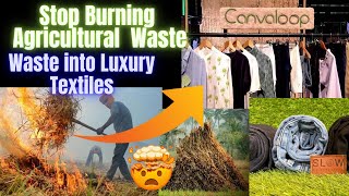 Canvaloop: Transforming Agricultural Waste into Luxury Textiles 😱🤯 👇See full Story   @ChewOnSoch Wealth