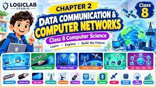 Details Class 8 Computer Science Chapter 2 | Data Communication & Computer Networks | Full Animated Lecture Guide