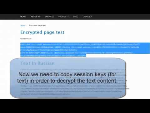 TC-Image: Decrypting a live web page content