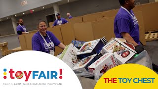 Toy Fair 2025: Toy Chest Gives Back
The Toy Foundation’s Toy Chest is the only industry-wide giving initiative that brings the power of play to children in need—from hospitals to disaster zones, where it’s needed most. Toy Fair 2025 helped collect and distribute over 30,000 toys to support this mission. Toy Fair 2025: Toy Chest Gives Back