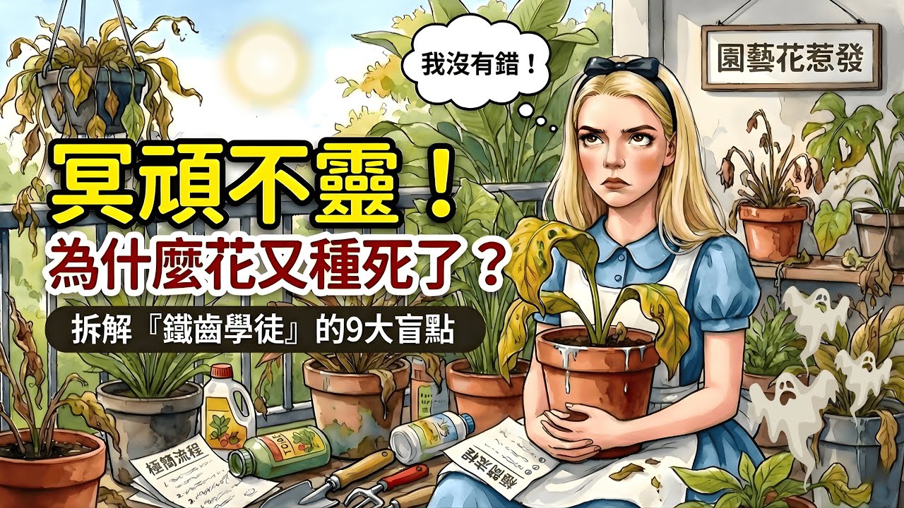 看了教學還是把花種死？土乾澆水？有機肥最棒？破解9大迷思，別讓「直覺」害死植物！