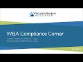 Wba compliance corner july 2022