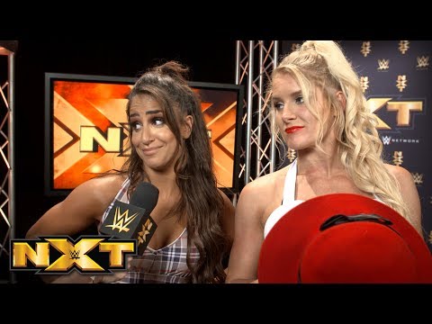 Aliyah & Lacey Evans celebrate shattering the dreams of Dakota Kai & Deonna Purrazzo: Sept. 19, 2018