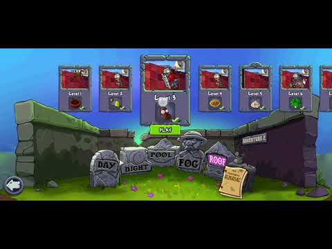 Plants vs. Zombies Android Adventure Mode level selector (fully ...
