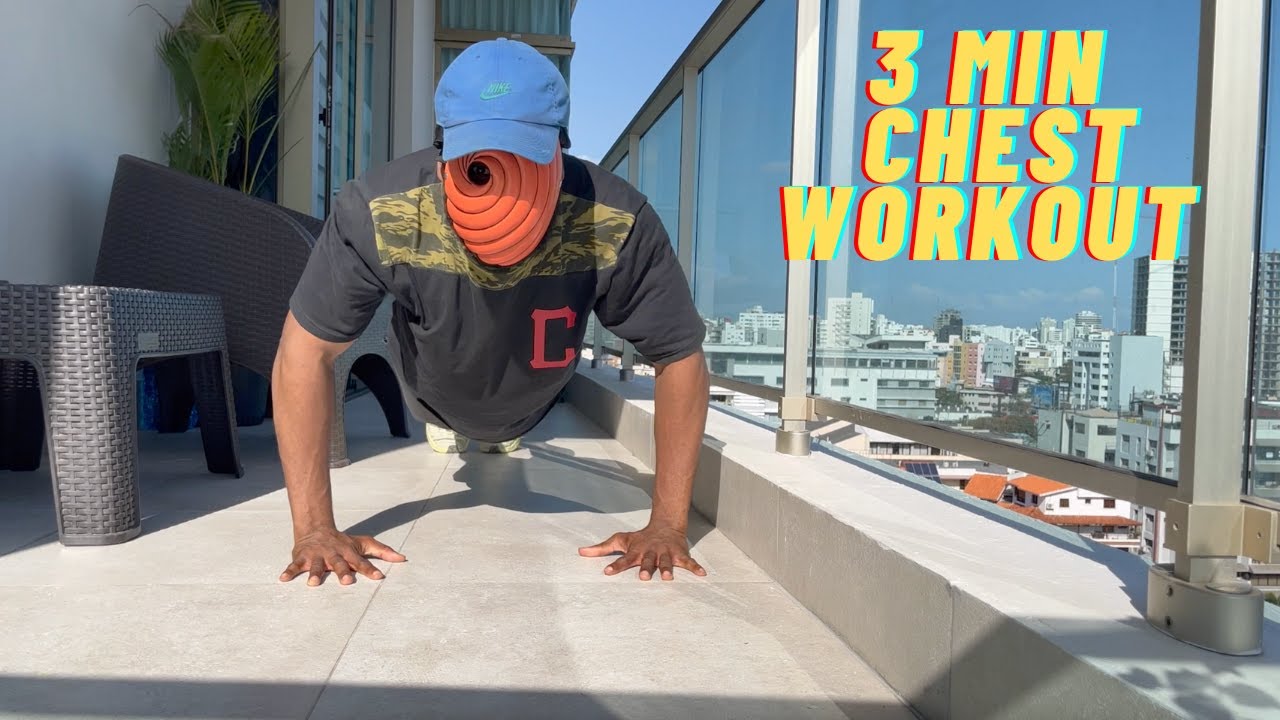 3 MIN EASY CHEST WORKOUT (Push Ups Only) YouTube