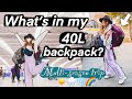 Whats in my 40l backpack for a multiseason flexible trip