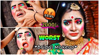 I Went To The *WORST* Reviewed *BRIDAL* Make Up Artist in India | GONE WRONG | Nilanjana Dhar