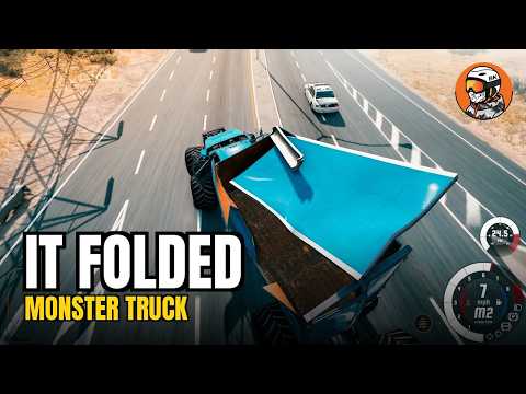 THE Monster Truck Shipping Container 🛻💥 #BeamNG #shorts