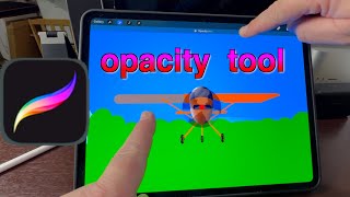 Reduce Layer opacity in Procreate - Procreate tips for beginners