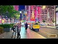 Walking Around Times Square At Night - Times Square Walking Tour - NYC Night Walk - New York 4K