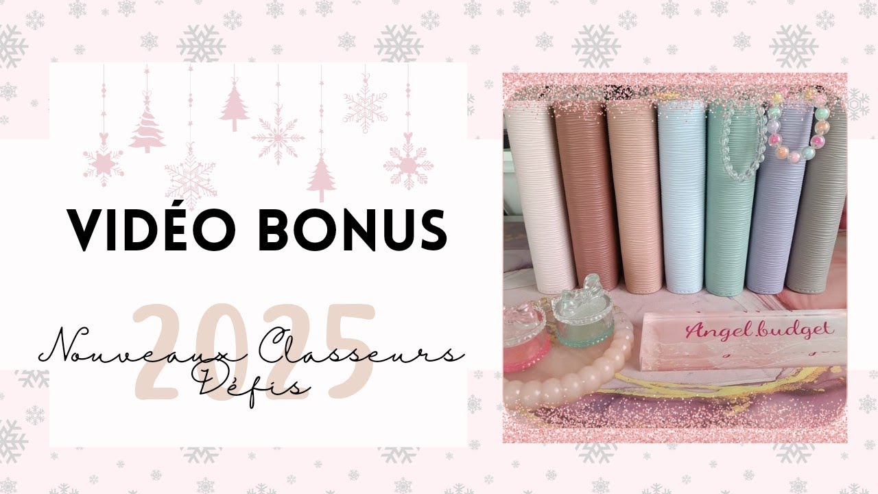 [Enveloppe Budget] ⭐ Vidéo Bonus Organisation 2025⭐ Mes nouveaux classeurs défis.