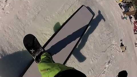 GoPro HD Hero2 120 FPS snowboarding slow motion test @ Squaw Valley