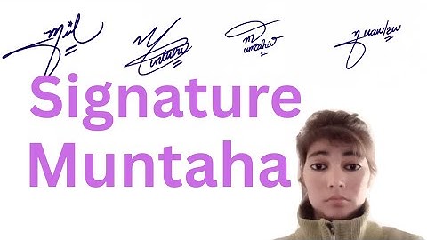 Muntaha name signature style||name signature with arooj 