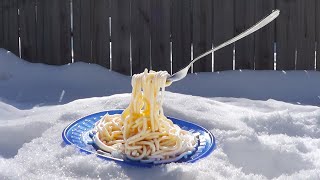 Freezing Spaghetti in Minnesota - Minnesota Cold (Part 26)