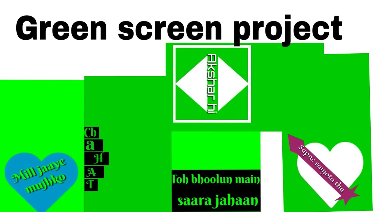 Croma key Whatsapp status song project || green screen project || kingAjju status