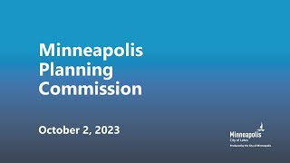 October 2, 2023 Planning Commission