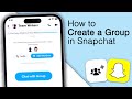 How to create a group in snapchat in 2024 new update