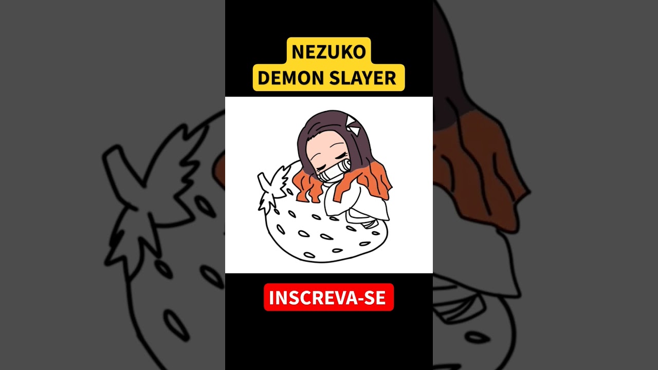 COMO DESENHAR A NEZUKO 🌸 Kimetsu No Yaiba ➖ Demon Slayer