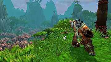World of Warcraft Mists of Pandaria - Pandaren Starting zone - Monk first 5 levels (Gameplay 1080p)
