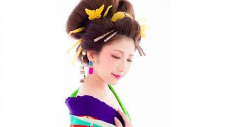 現代版花魁の着物写真イメージ動画になります。