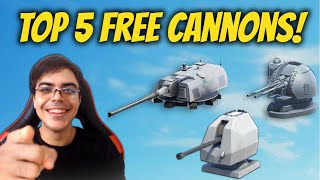 Top 5 Best Free Cannons In Modern Warships