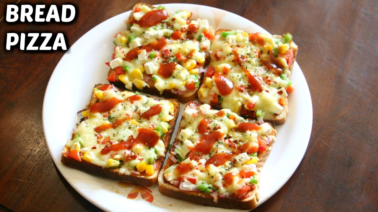 Bread Pizza Recipe | ब्रेड पिज्जा | Quick and Easy Bread ...
