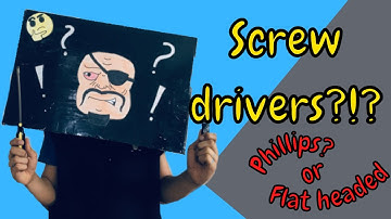 How to differentiate between the two types of screwdrivers?