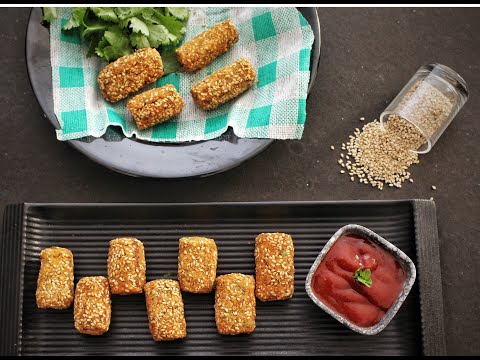 Paneer Till Mill | Sesame Crust Paneer Finger | Easy Snacks With Paneer | How to make Paneer Starter