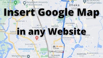 Add a Google map to your website easily | Use Google Map in HTML | Get Google Map in any website