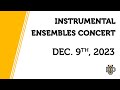 Instrumental ensembles concert  dordt university  12092023