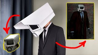 How to make Camera man mask? Halloween