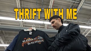 THRIFT WITH ME | CRAZY Harley tees, Carhartt and MORE!