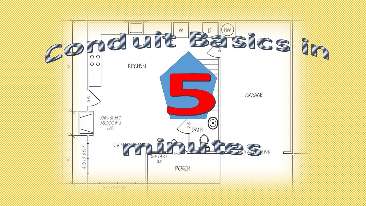 AutoCAD 2007 tutorial for Basic Conduit Layout YouTube