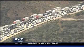 I-15 Closes NE of Los Angeles after Bridge Fire