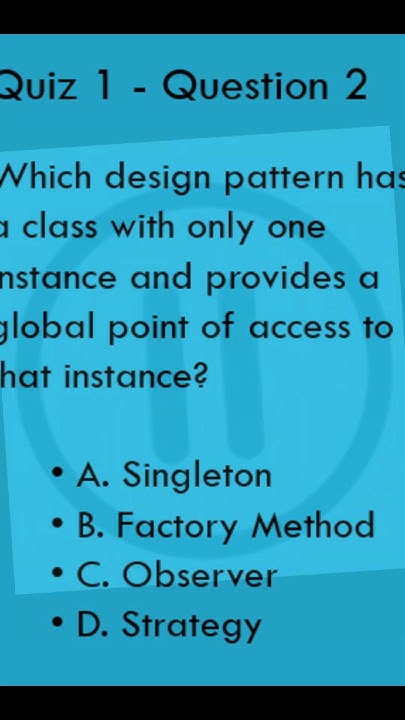 Design Pattern - Quiz 1 - Question 2 #viral #shorts #short # ...