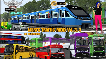 MSRTC Traffic Mod V4.3.4 For Bus SIMULATOR INDONESIA || Maharashtra traffic mod v4.3.4 👇👇