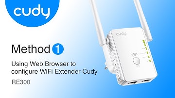 Method 1 - Using Web Browser  to configure Cudy RE300 Installation Setup Guide